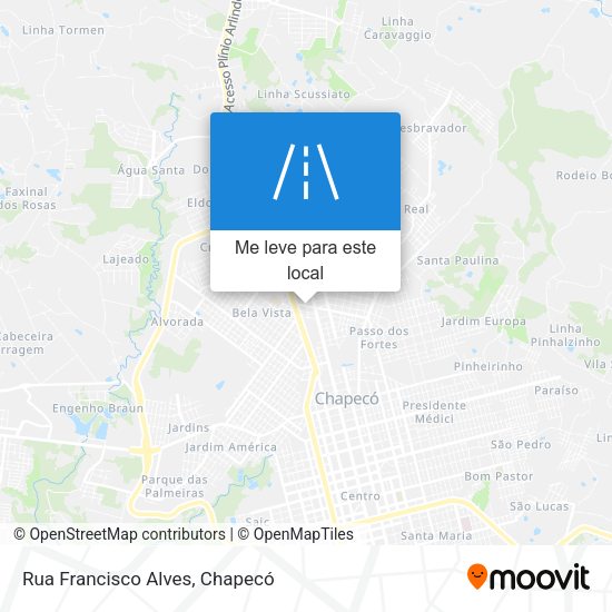 Rua Francisco Alves mapa