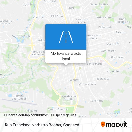 Rua Francisco Norberto Bonher mapa