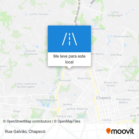 Rua Galvão mapa