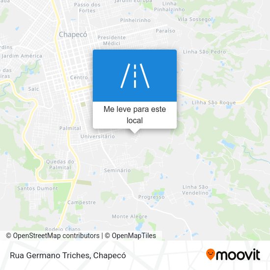 Rua Germano Triches mapa
