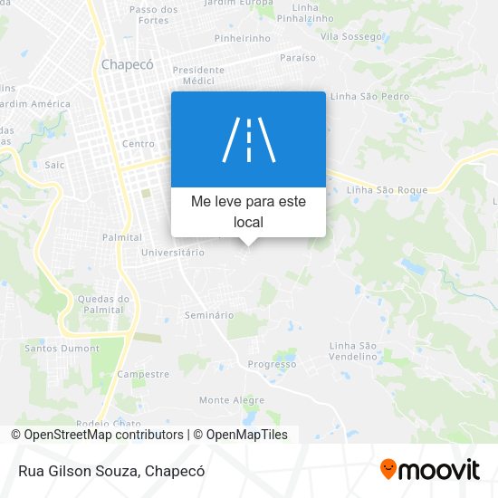 Rua Gilson Souza mapa