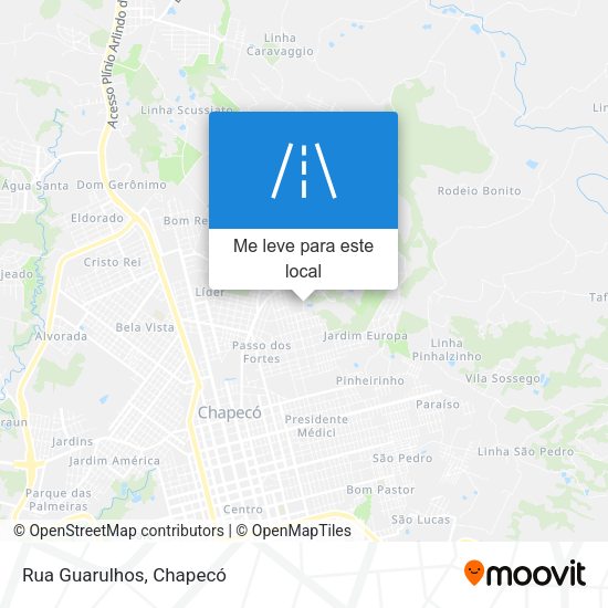 Rua Guarulhos mapa