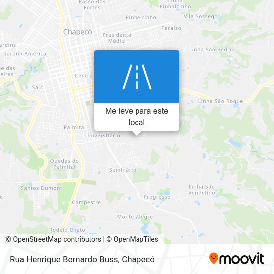 Rua Henrique Bernardo Buss mapa