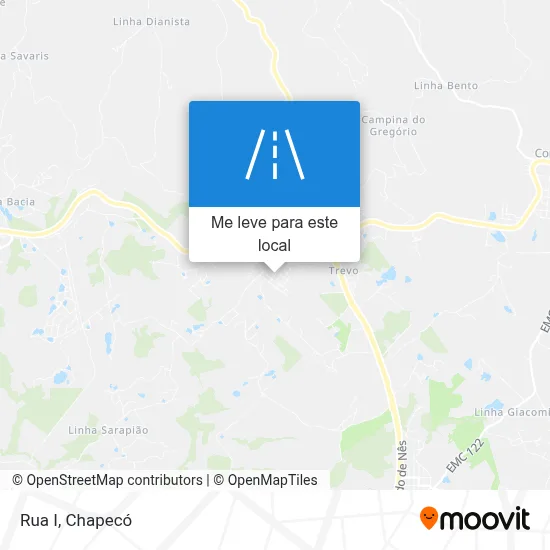 Rua I mapa