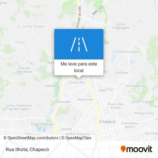 Rua Ilhota mapa