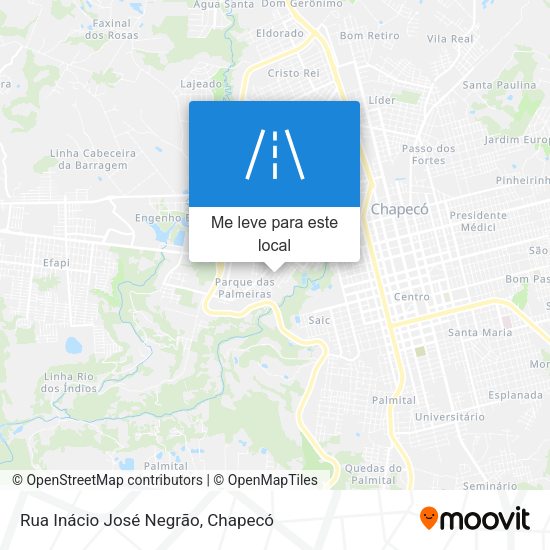Rua Inácio José Negrão mapa