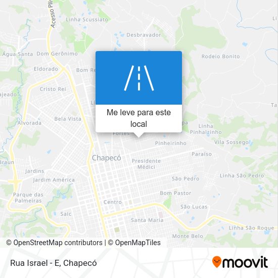 Rua Israel - E mapa