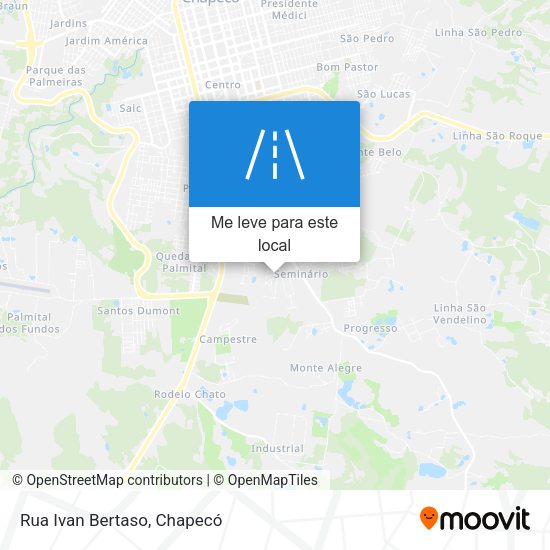 Rua Ivan Bertaso mapa
