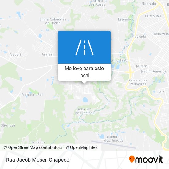 Rua Jacob Moser mapa
