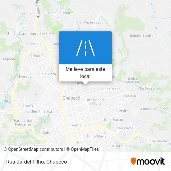 Rua Jardel Filho mapa