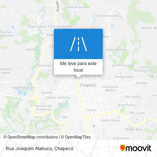 Rua Joaquim Nabuco mapa