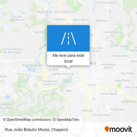 Rua João Bráulio Muniz mapa