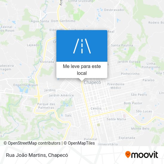 Rua João Martins mapa