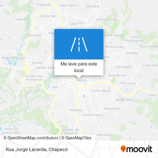 Rua Jorge Lacerda mapa