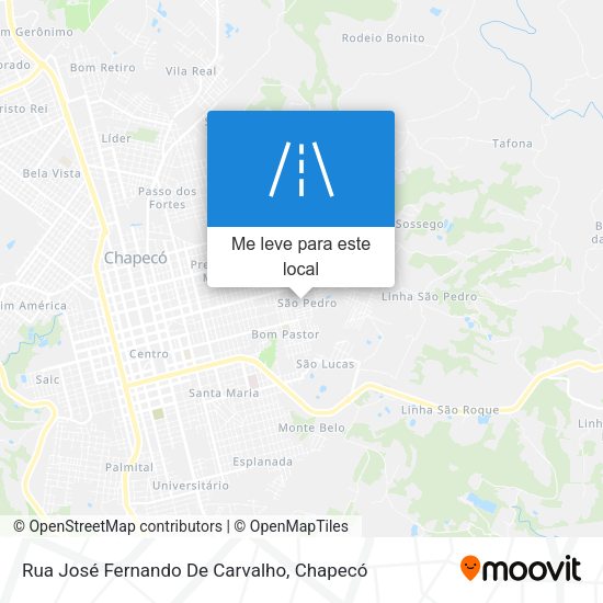 Rua José Fernando De Carvalho mapa