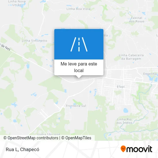 Rua L mapa