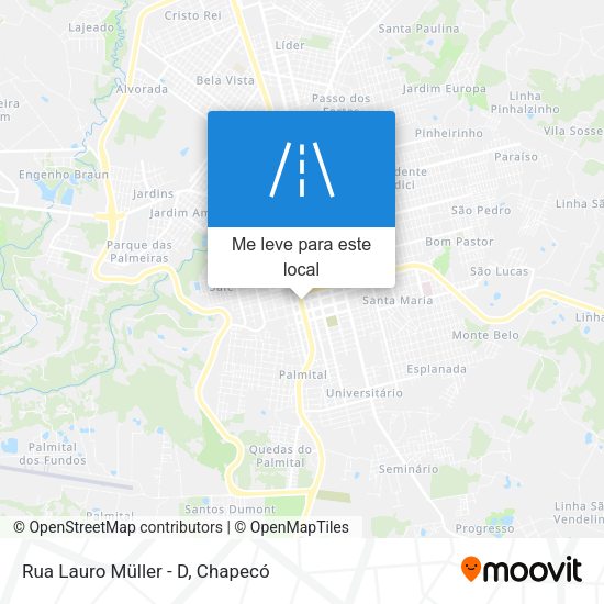 Rua Lauro Müller - D mapa
