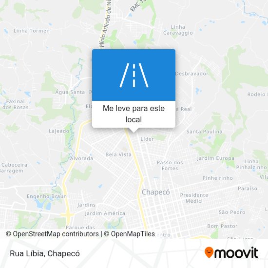 Rua Líbia mapa