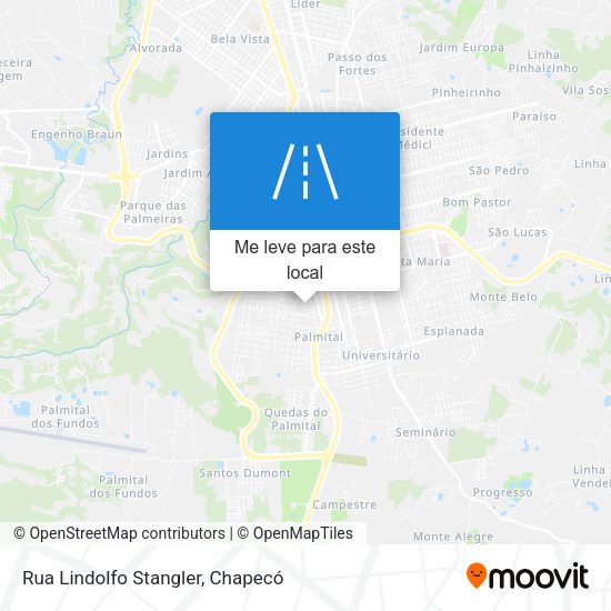 Rua Lindolfo Stangler mapa