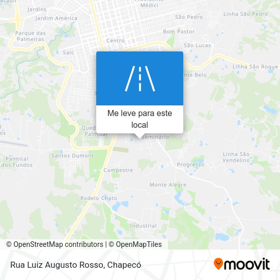 Rua Luiz Augusto Rosso mapa