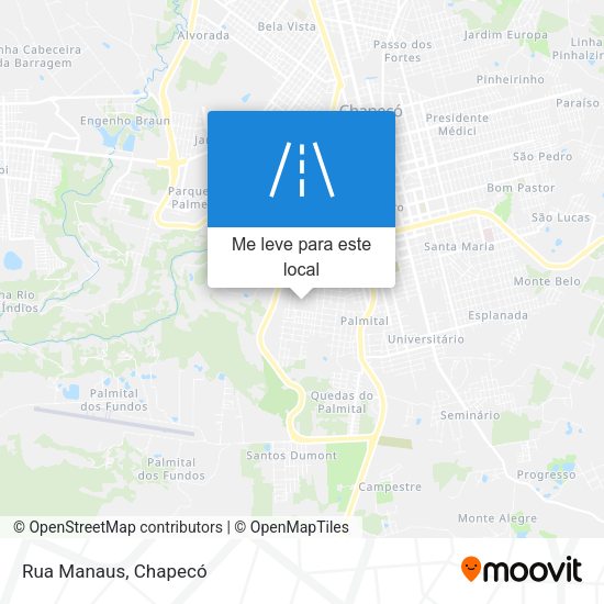 Rua Manaus mapa
