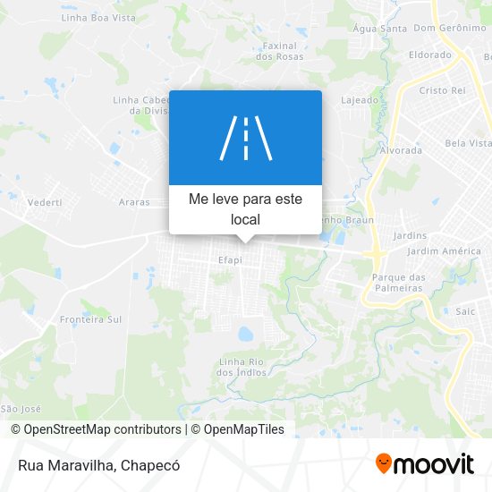 Rua Maravilha mapa