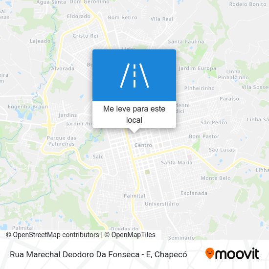 Rua Marechal Deodoro Da Fonseca - E mapa