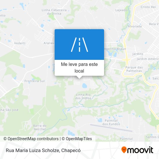 Rua Maria Luiza Scholze mapa