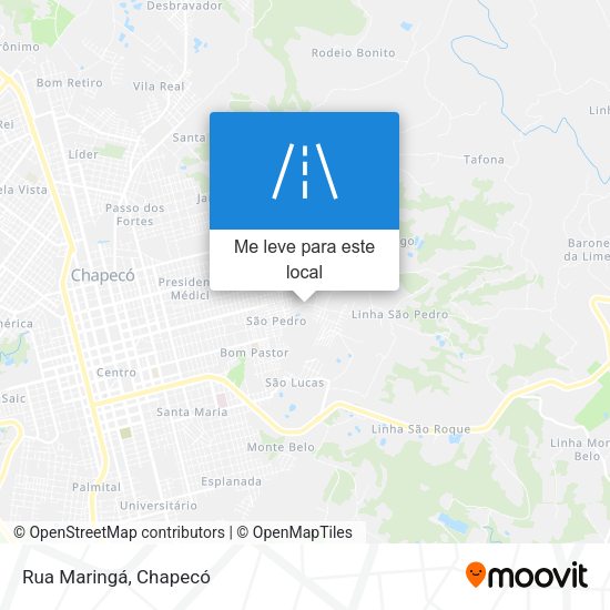 Rua Maringá mapa