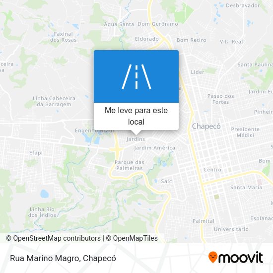 Rua Marino Magro mapa