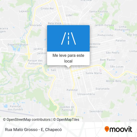 Rua Mato Grosso - E mapa
