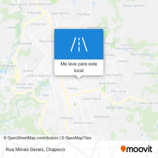 Rua Minas Gerais mapa