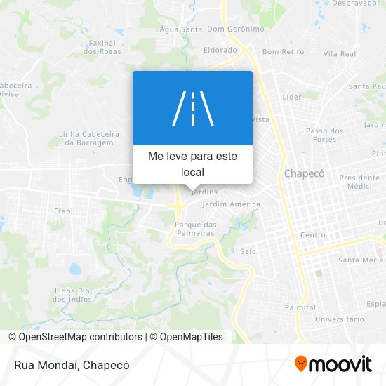 Rua Mondaí mapa