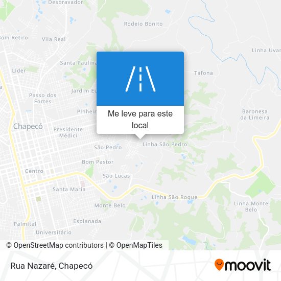 Rua Nazaré mapa
