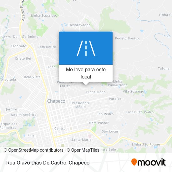 Rua Olavo Dias De Castro mapa