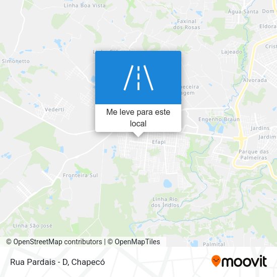 Rua Pardais - D mapa