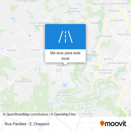 Rua Pardais - E mapa