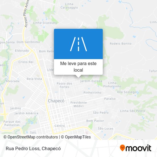 Rua Pedro Loss mapa