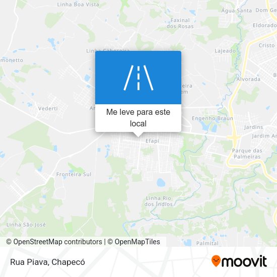 Rua Piava mapa