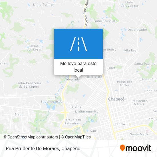 Rua Prudente De Moraes mapa
