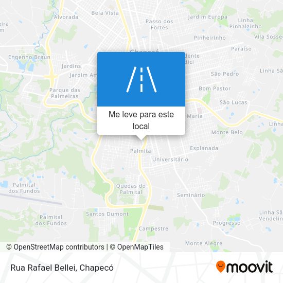 Rua Rafael Bellei mapa