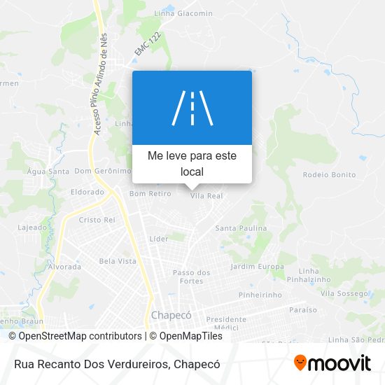Rua Recanto Dos Verdureiros mapa