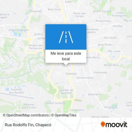 Rua Rodolfo Fin mapa