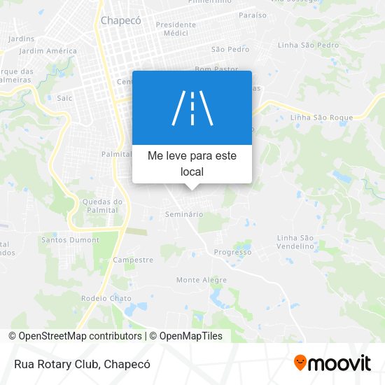 Rua Rotary Club mapa