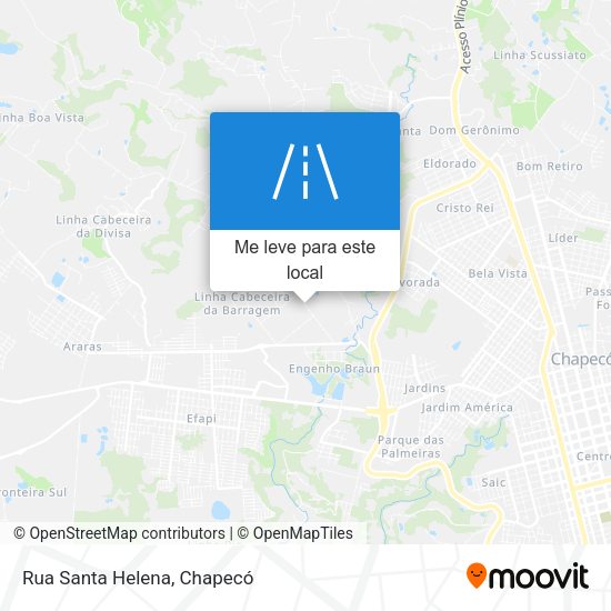 Rua Santa Helena mapa