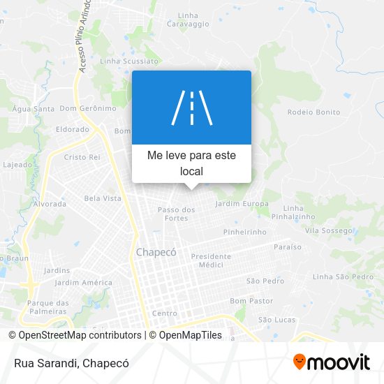 Rua Sarandi mapa