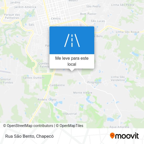 Rua São Bento mapa