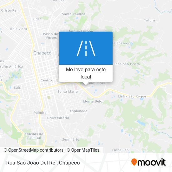 Rua São João Del Rei mapa