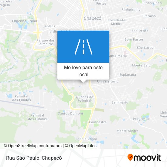 Rua São Paulo mapa