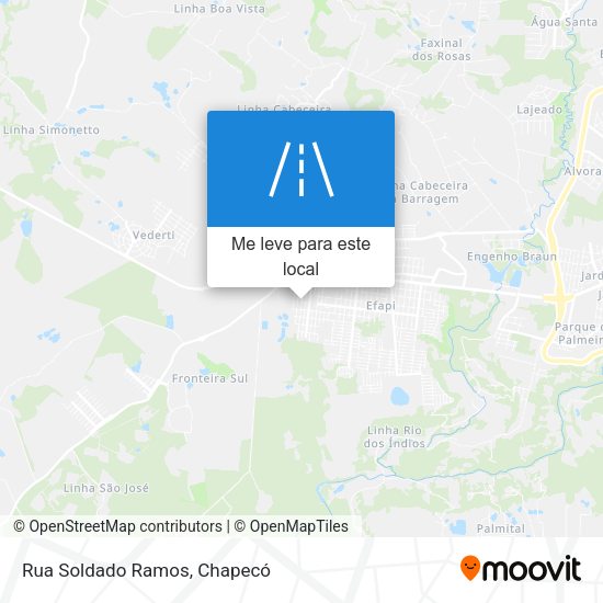 Rua Soldado Ramos mapa